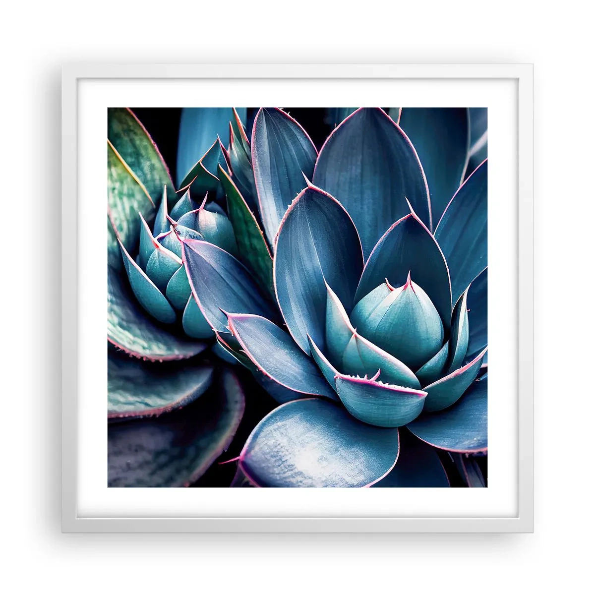 Pôster em moldura branca - Força vital - 50x50 cm