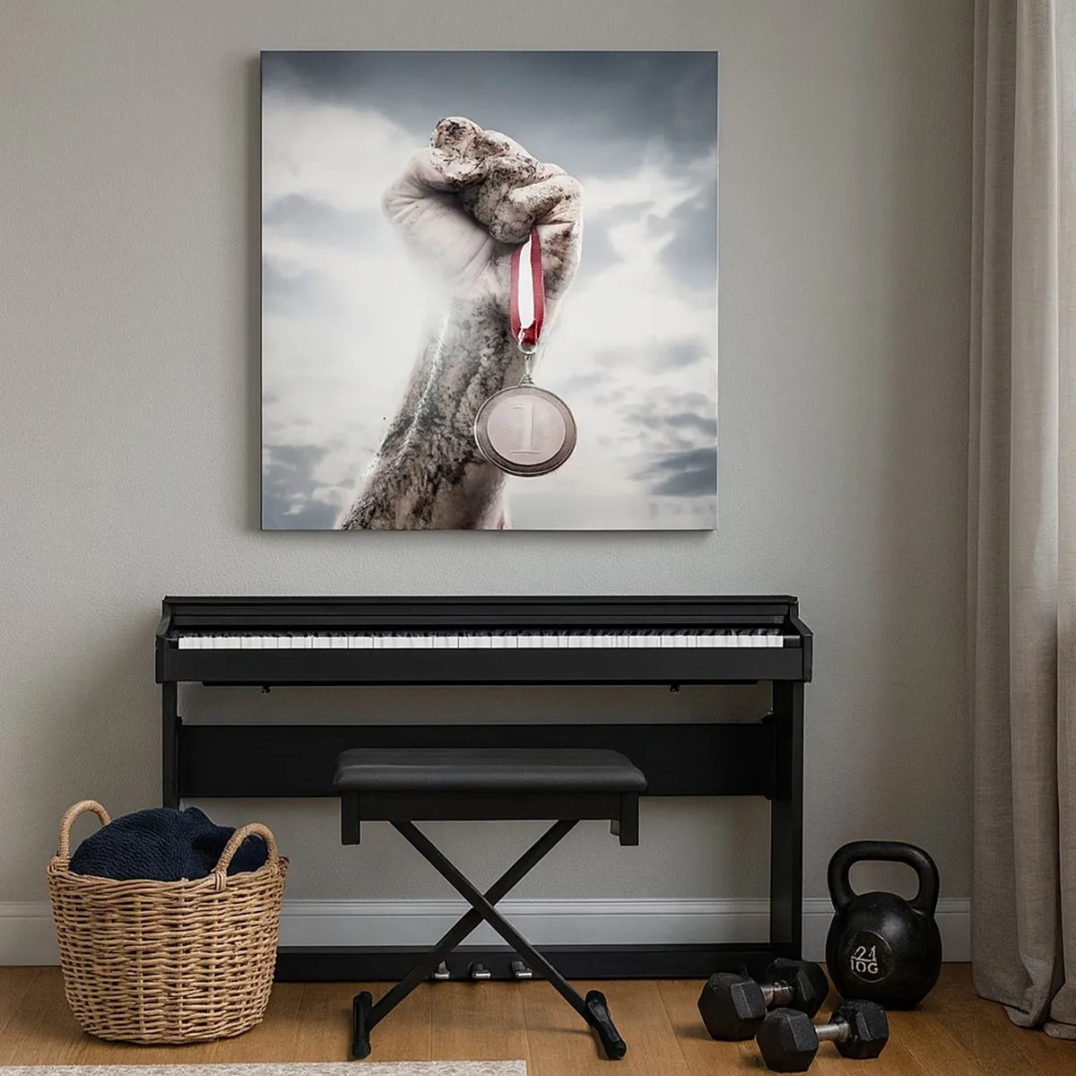 Quadro em tela - Per aspera ad astra - 30x30 cm