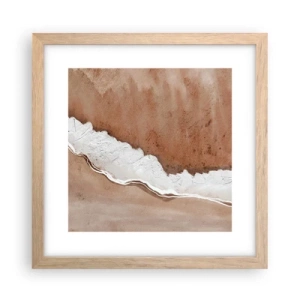 Pôster com moldura de carvalho claro - Nas cores da terra - 30x30 cm