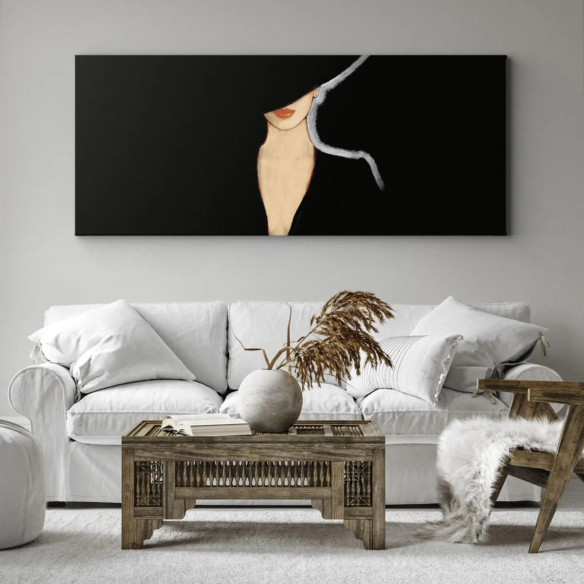 Quadro em tela - Elegância e estilo - 160x50 cm