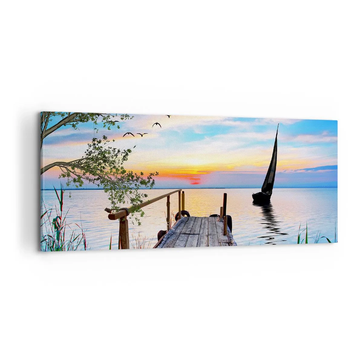 Quadro em tela - Boa noite - 100x40 cm