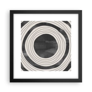 Pôster com moldura preta - Direito ao ponto - 30x30 cm