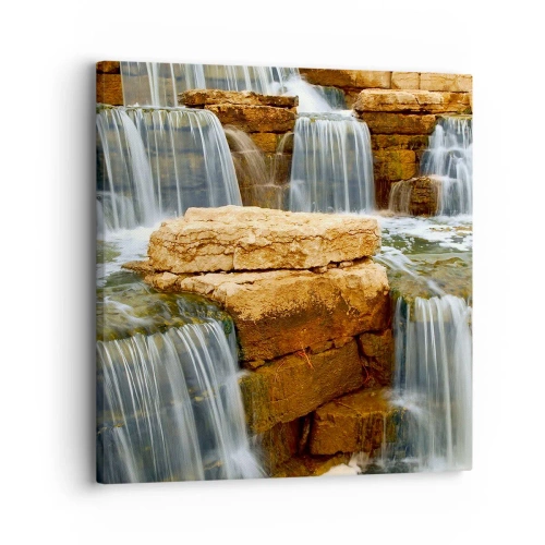 Quadro em tela - Escadas para o céu - 30x30 cm