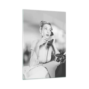 Quadro em vidro - Olá, estes são os anos 50. - 80x120 cm