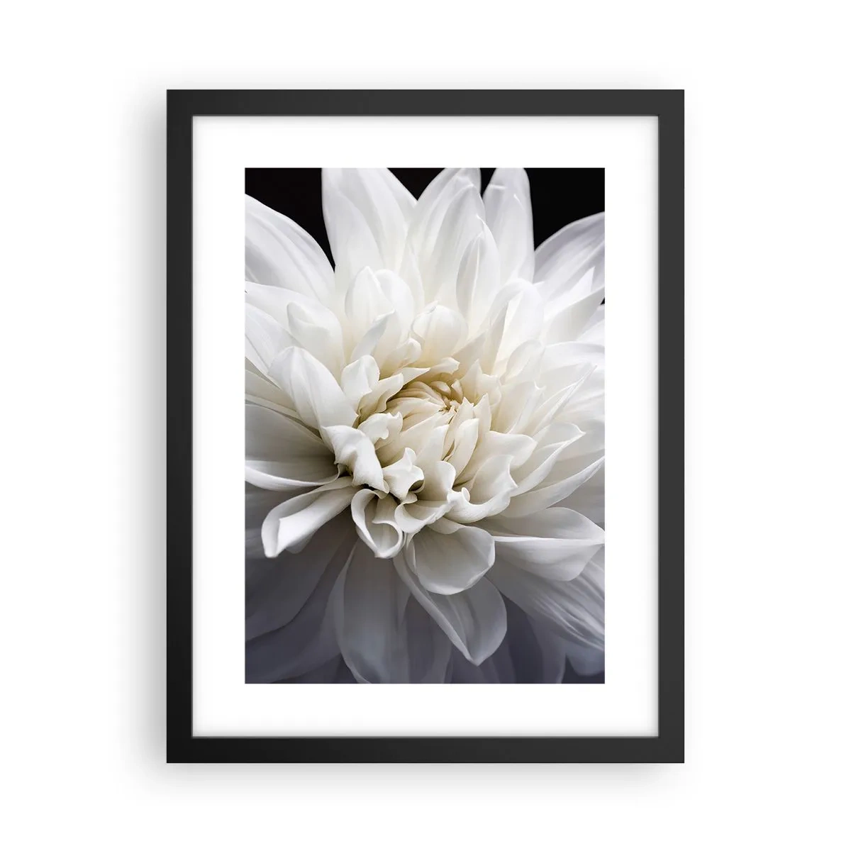 Pôster com moldura preta - Manhã da noiva - 30x40 cm