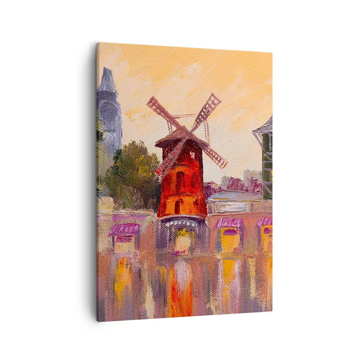 Quadro em tela - Ícones parisienses – Moulin Rouge - 50x70 cm