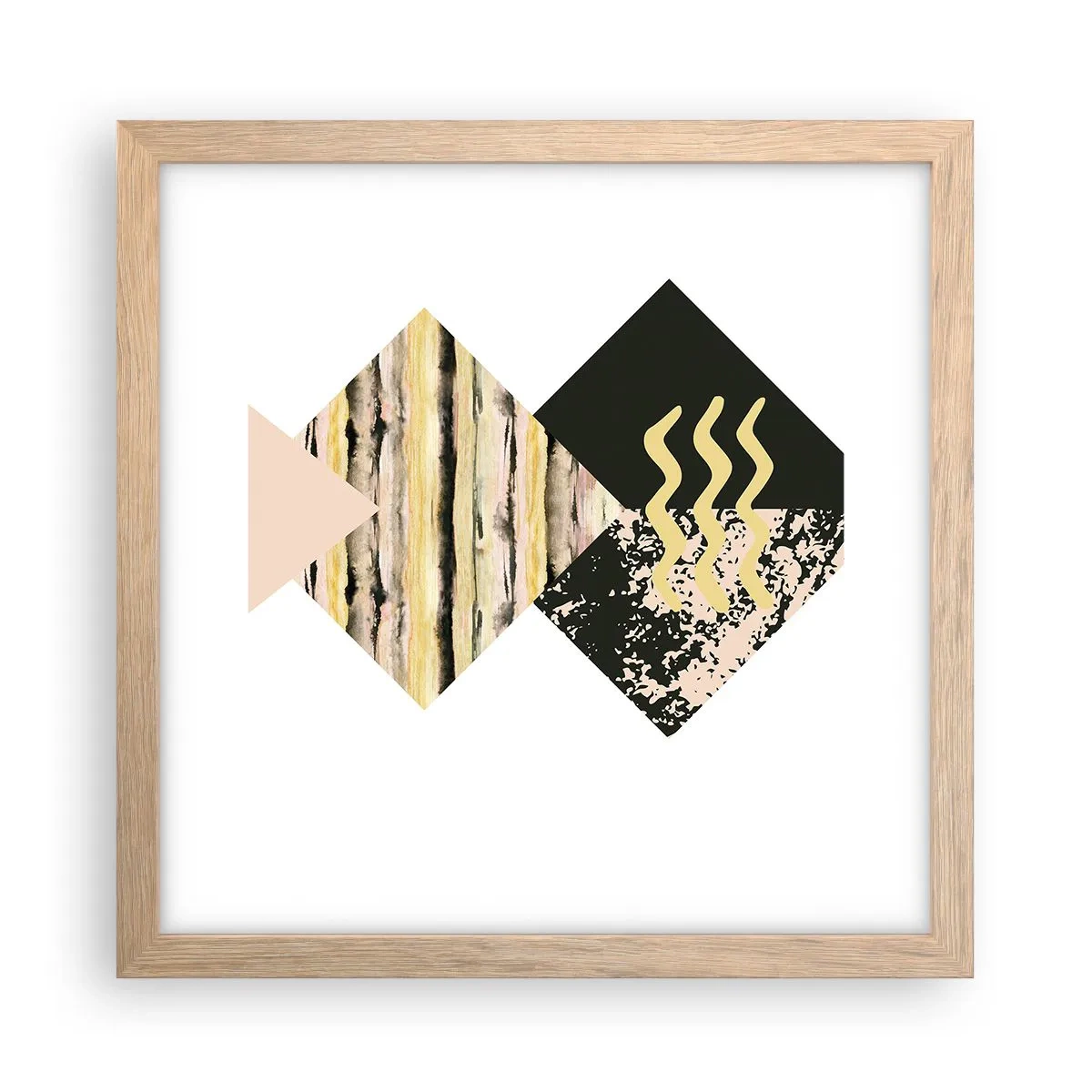 Pôster com moldura de carvalho claro - Não é tão simples assim - 30x30 cm