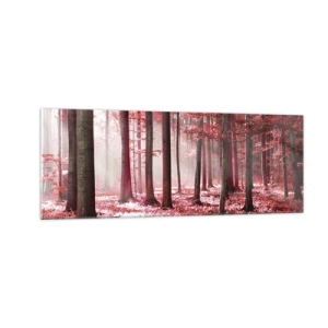 Quadro em vidro - O vermelho também é belo - 140x50 cm