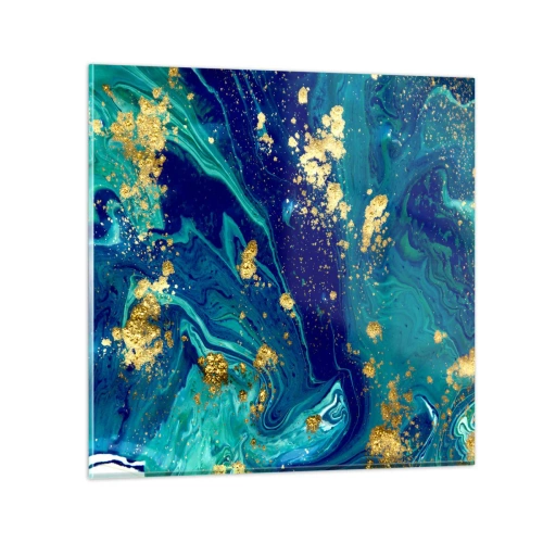 Quadro em vidro - Flocos de sol  - 70x70 cm