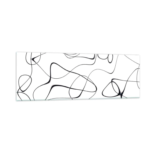 Quadro em vidro - Os caminhos da vida, as vicissitudes do destino - 90x30 cm