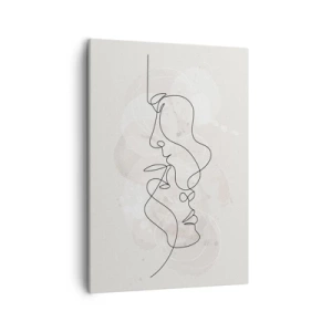 Quadro em tela - Emaranhados num abraço - 50x70 cm
