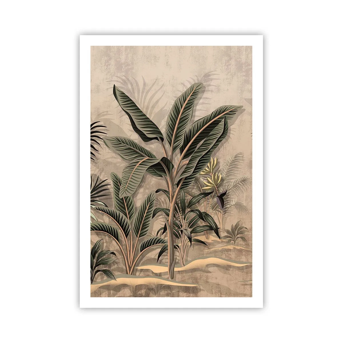 Pôster - Gravura em estilo colonial - 61x91 cm