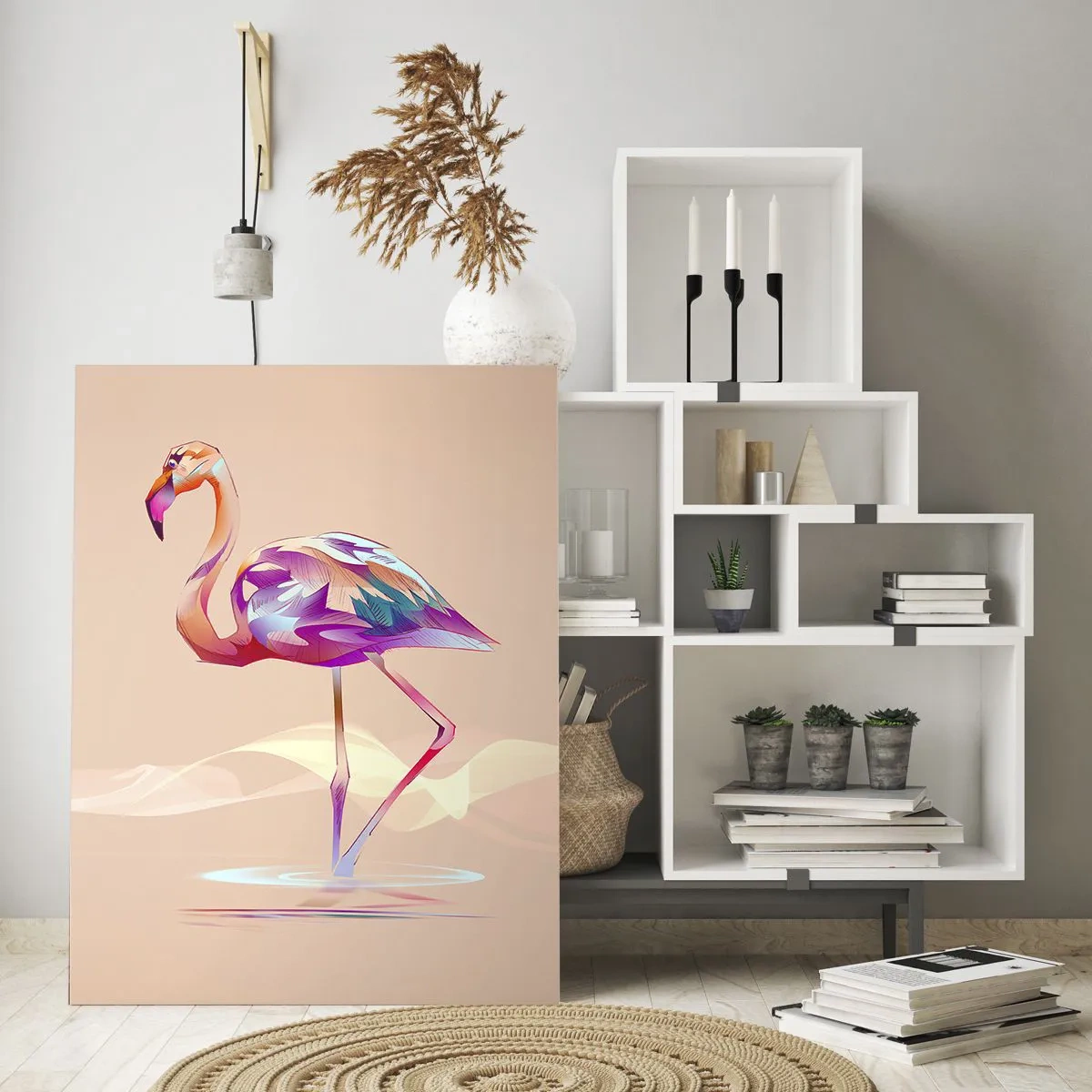 Quadro em vidro - A ave das boas emoções - 50x70 cm