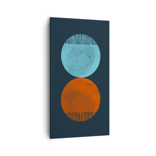 Quadro em tela - Apenas geometria? - 55x100 cm