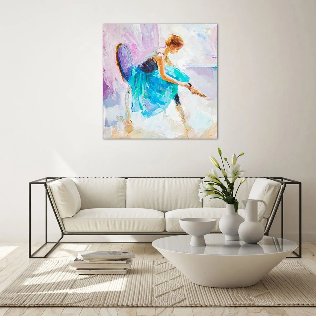 Quadro em vidro - Graça inefável, charme sutil - 30x30 cm