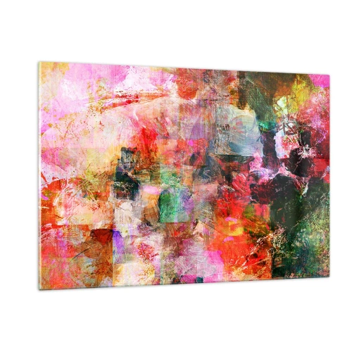 Quadro em vidro - Viagem rosa - 120x80 cm