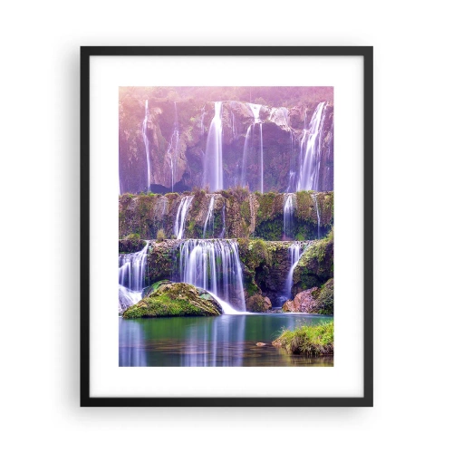 Pôster com moldura preta - Escadas para o céu - 40x50 cm