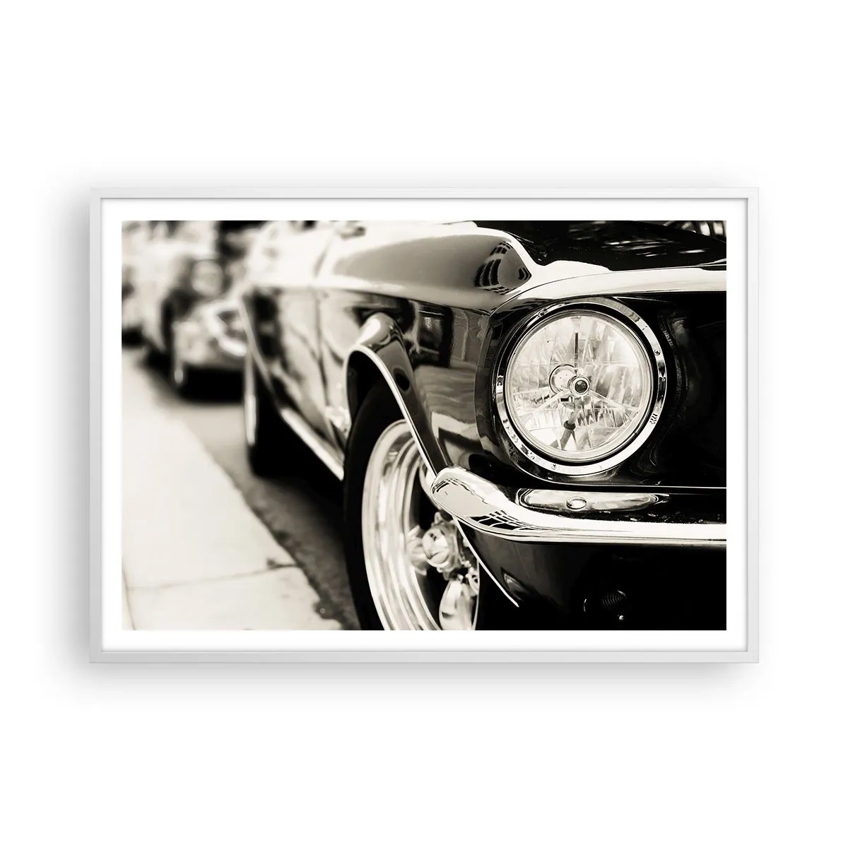 Pôster em moldura branca - Brilho permanente - 100x70 cm