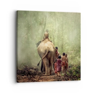Quadro em tela - Novo Livro da Selva - 40x40 cm