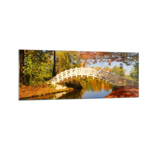 Quadro em vidro - Na ponte branca dos suspiros - 140x50 cm