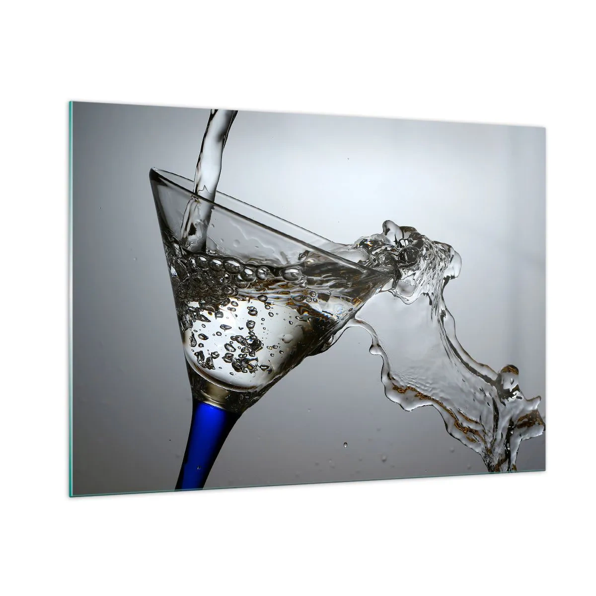 Quadro em vidro - Água cristalina em vidro cristal - 100x70 cm