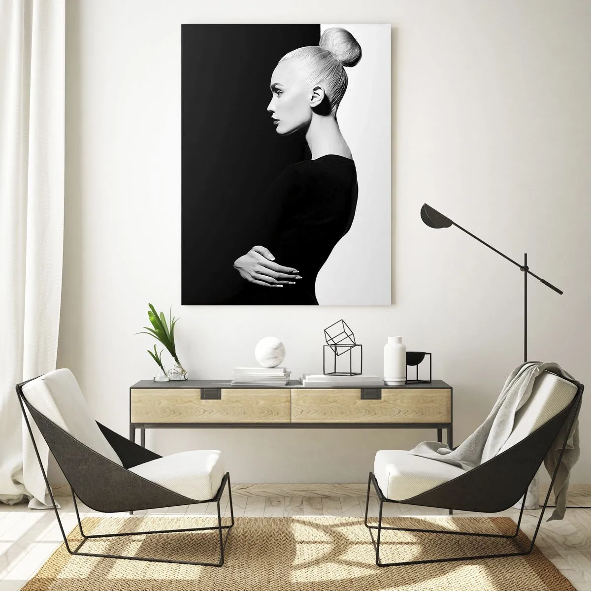 Quadro em vidro - Simplesmente mulher - 50x70 cm