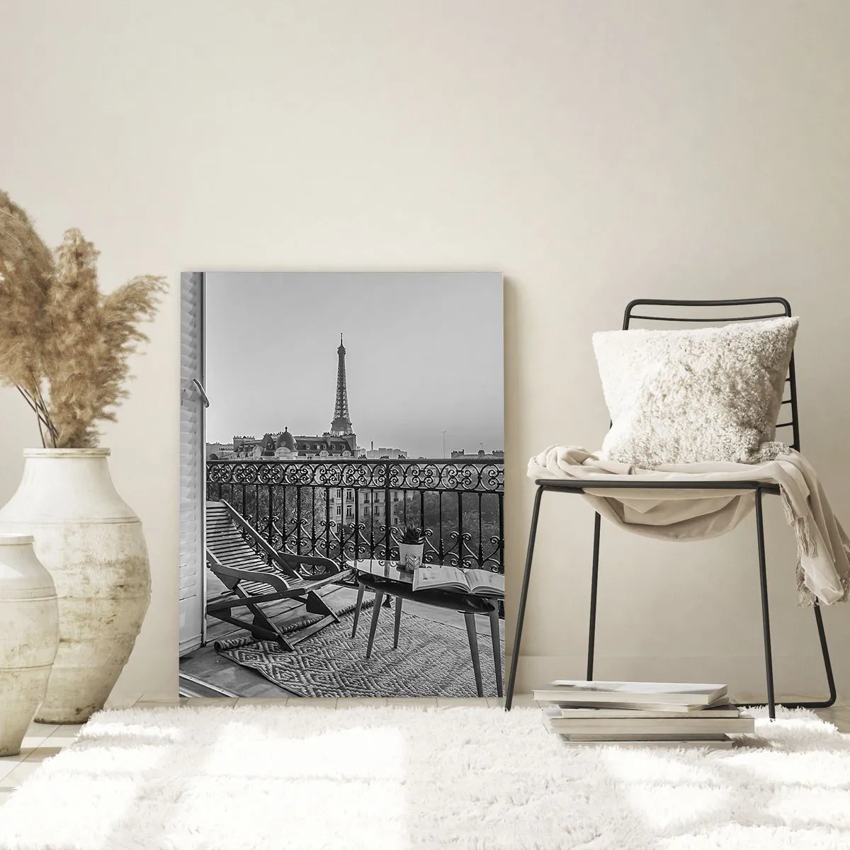 Quadro em vidro - Tarde de Paris - 50x70 cm