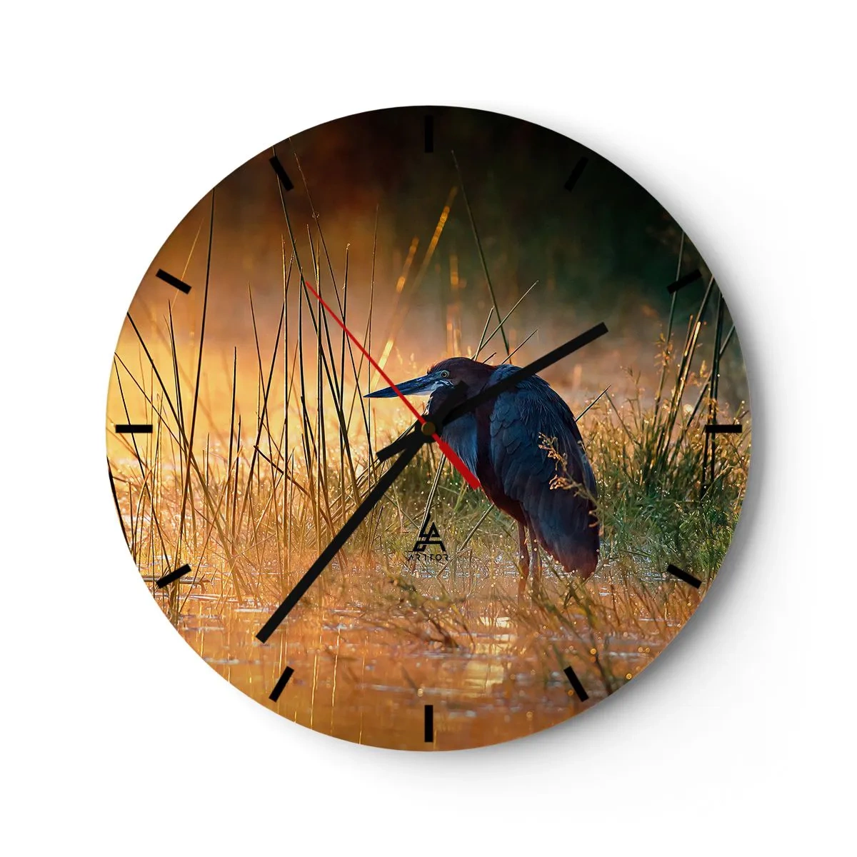 Relógio de parede - Relógio em vidro - Já chega de fotos - 40x40 cm