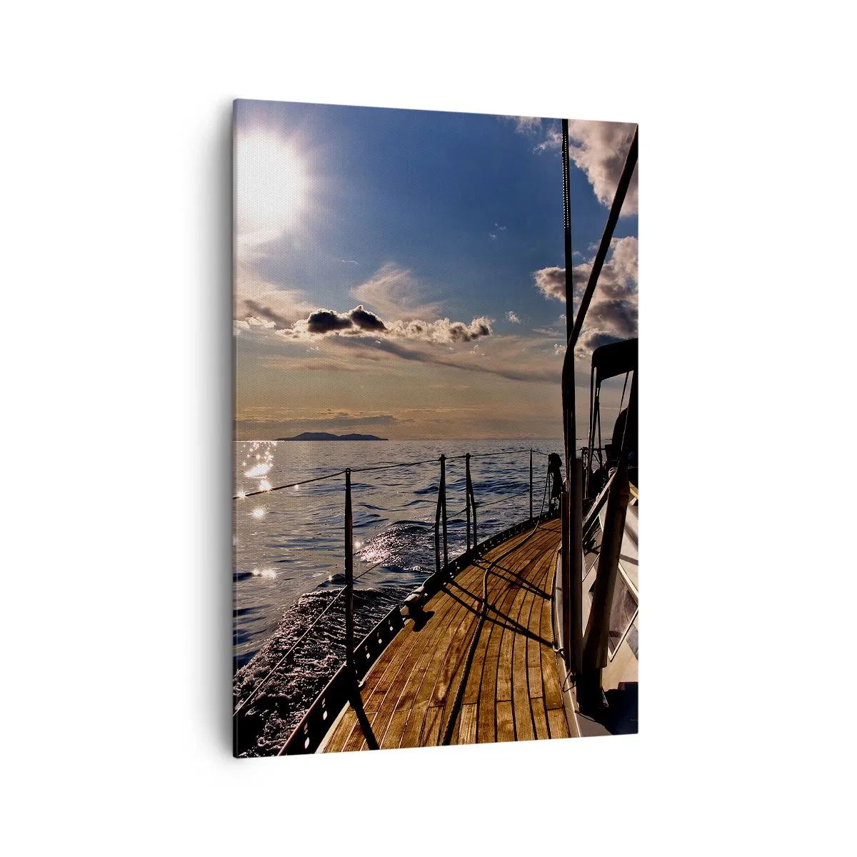 Quadro em tela - Sob velas em direção ao sol - 70x100 cm
