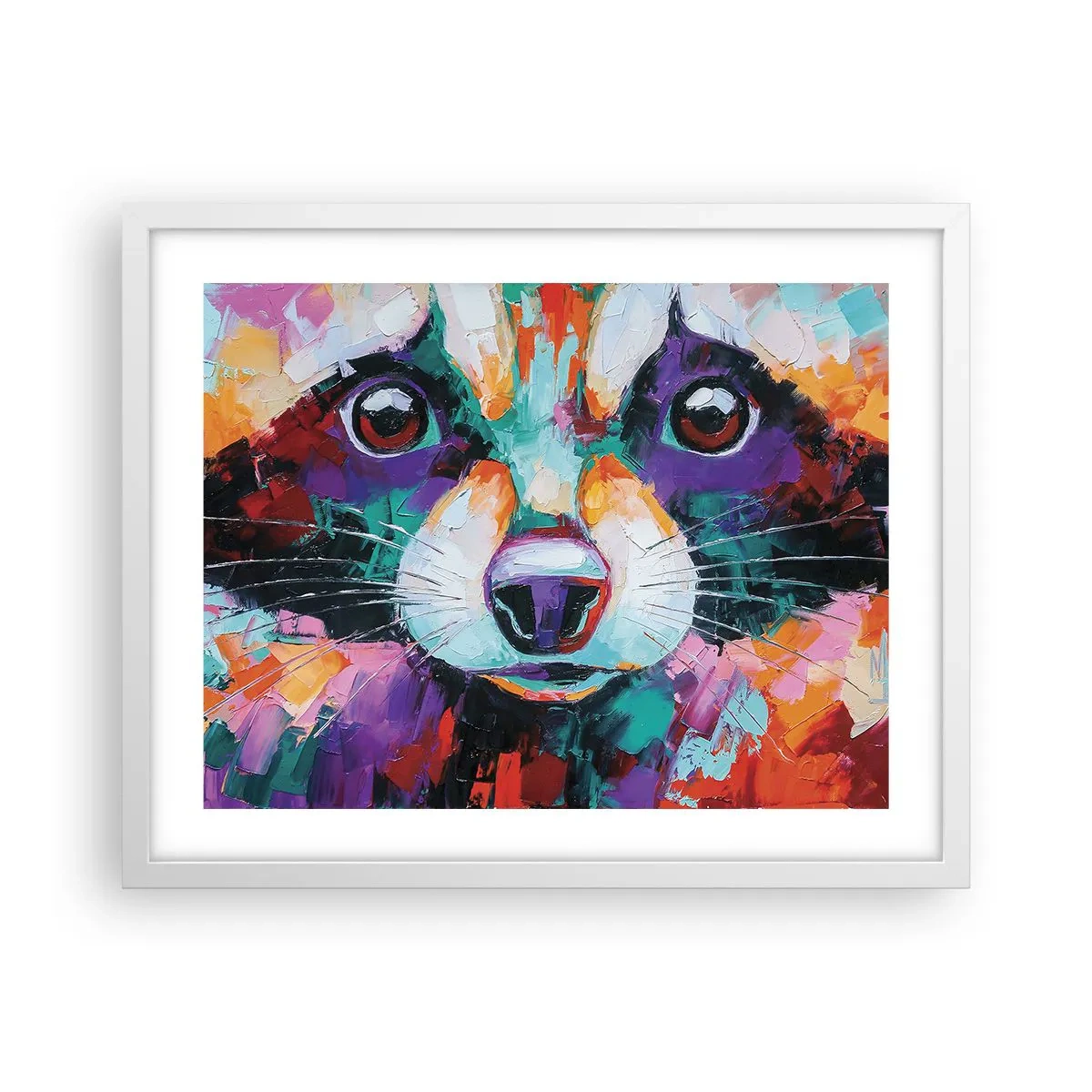 Pôster em moldura branca - Apenas boas emoções - 50x40 cm