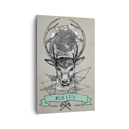 Quadro em tela - A Visão de Santo Hubertus - 80x120 cm