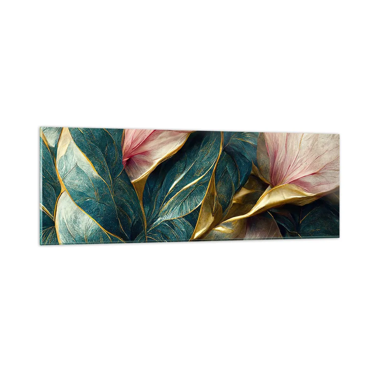 Quadro em vidro - Elegância e estilo naturais - 90x30 cm