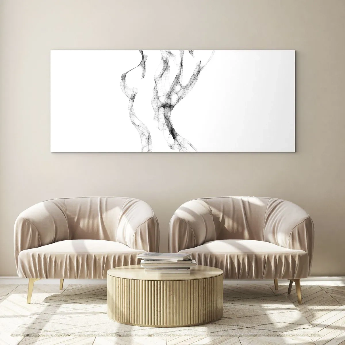 Quadro em vidro - Bonita e forte - 160x50 cm