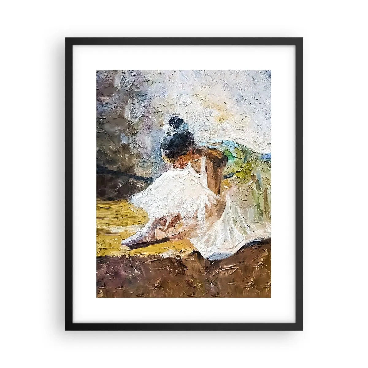 Pôster com moldura preta - Do quadro de Degas - 40x50 cm