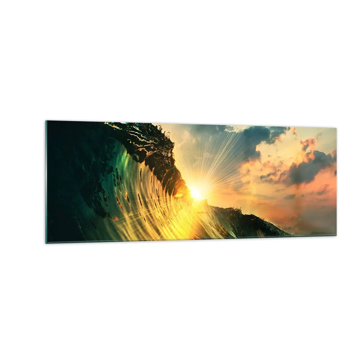 Quadro em vidro - Surfer, onde está? - 140x50 cm