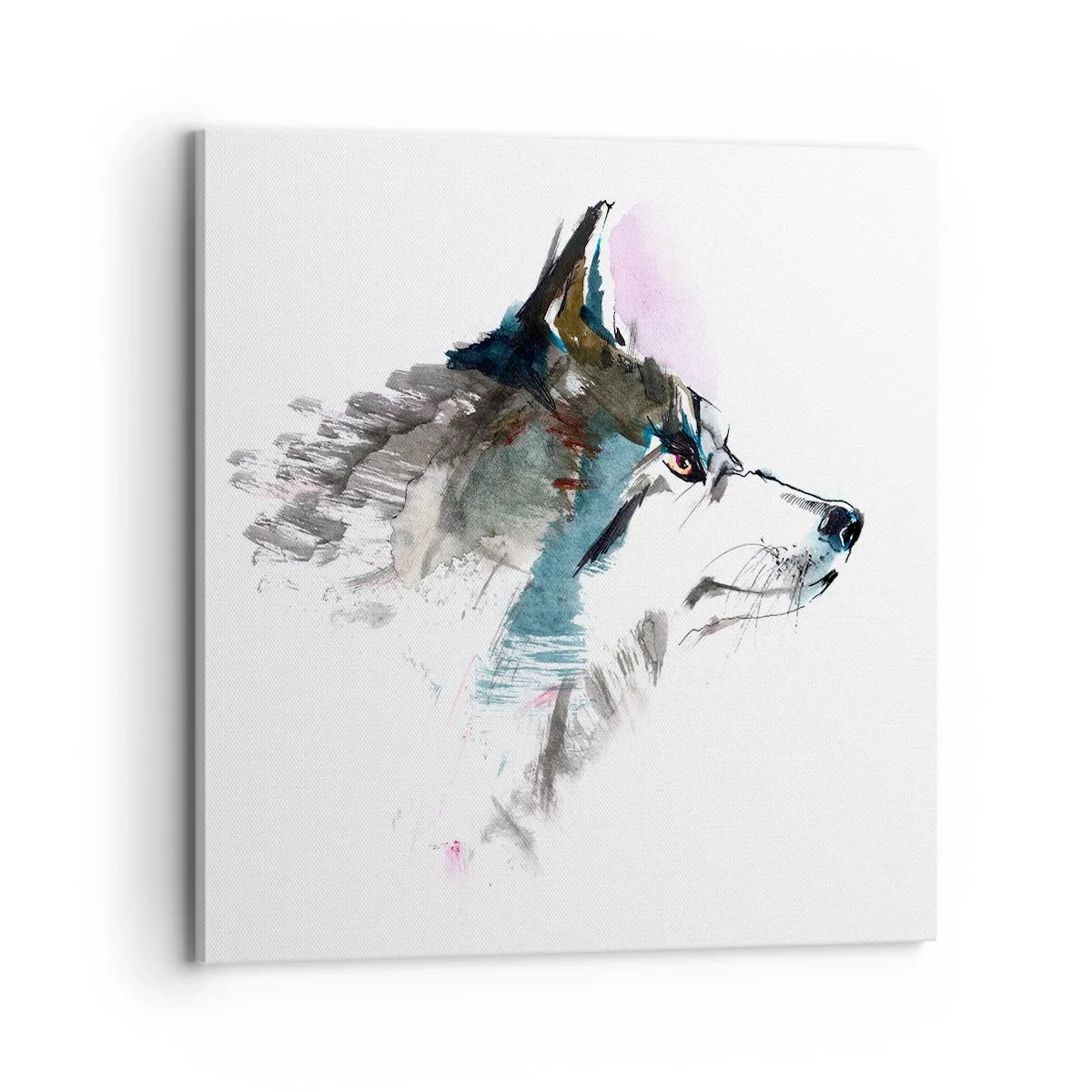 Quadro em tela - O tempo não come o lobo - 70x70 cm