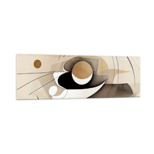 Quadro em vidro - Composição: a essência da palavra - 160x50 cm
