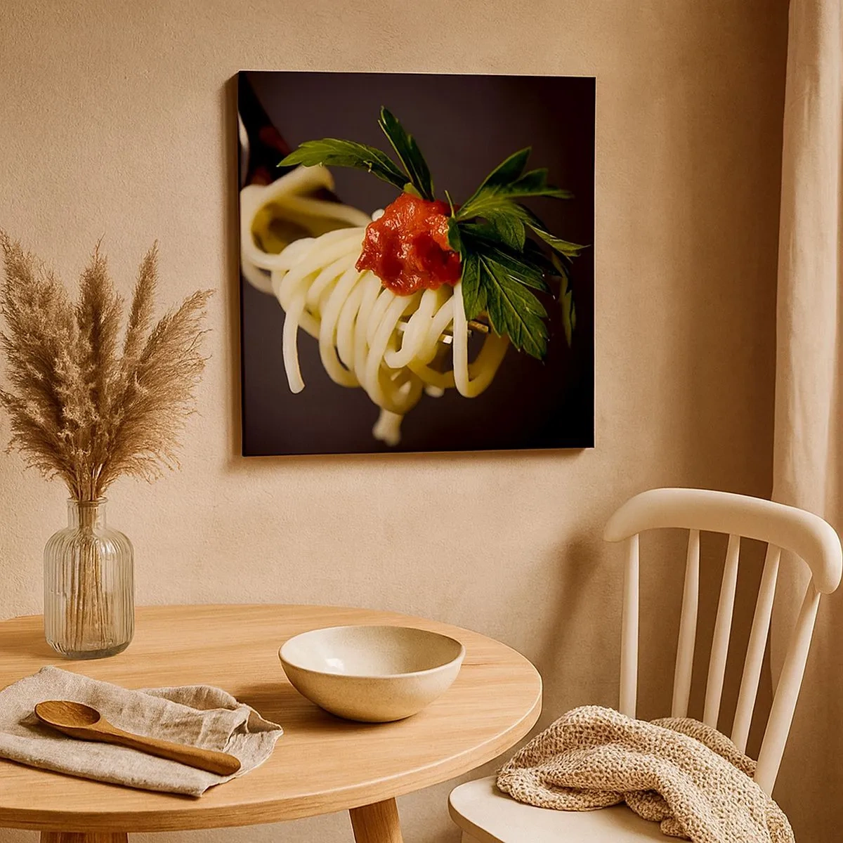 Quadro em tela - Saborosa mordida - 30x30 cm