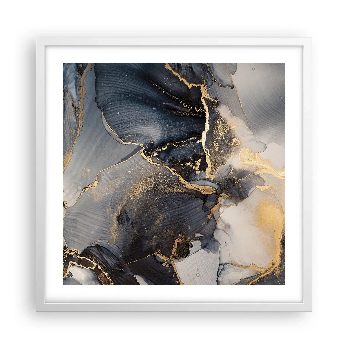 Pôster em moldura branca - A vida da pedra - 50x50 cm