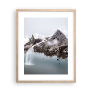 Pôster com moldura de carvalho claro - Pelos olhos de um surrealista - 40x50 cm