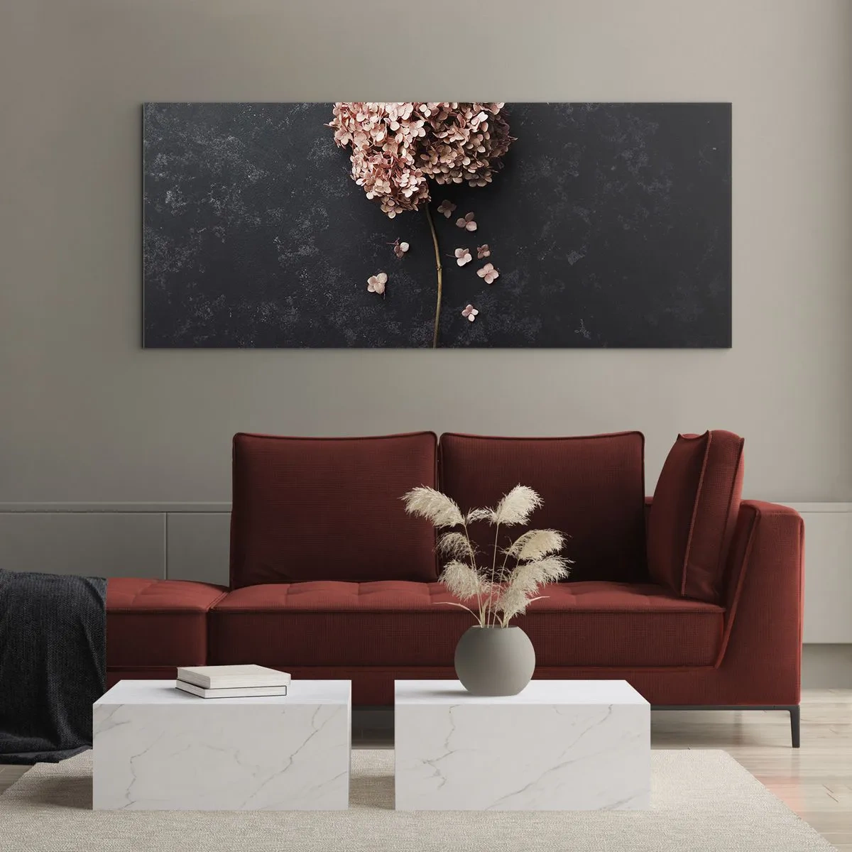 Quadro em vidro - Um sinal verdadeiramente romântico - 100x40 cm