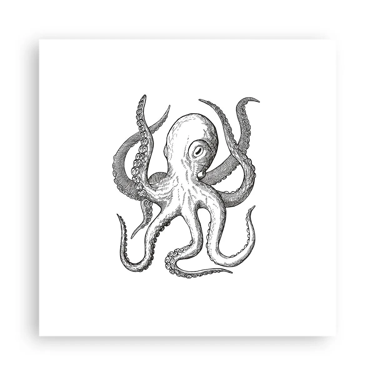Pôster - Dançando com as ondas - 40x40 cm