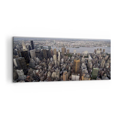 Quadro em tela - O coração pulsante do nosso tempo - 100x40 cm