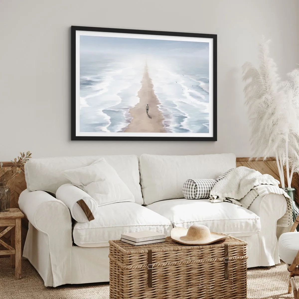 Pôster com moldura preta - Um futuro brilhante - 40x30 cm