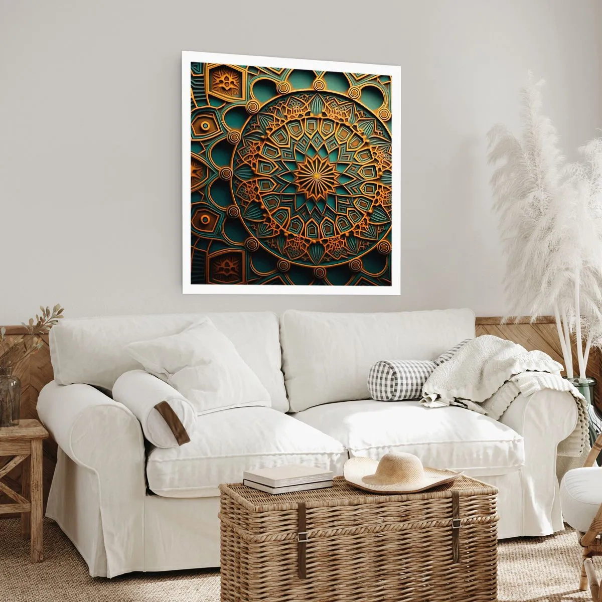 Pôster - Em uma atmosfera árabe - 60x60 cm