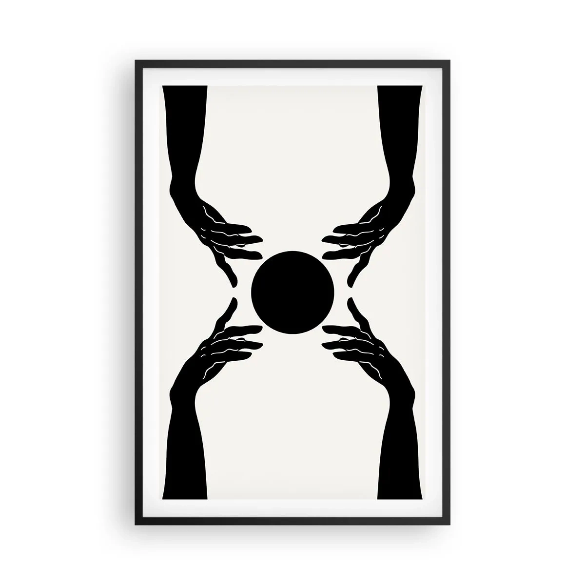 Pôster com moldura preta - Sinal secreto - 61x91 cm