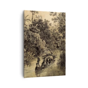 Quadro em tela - Viagem à fonte - 70x100 cm