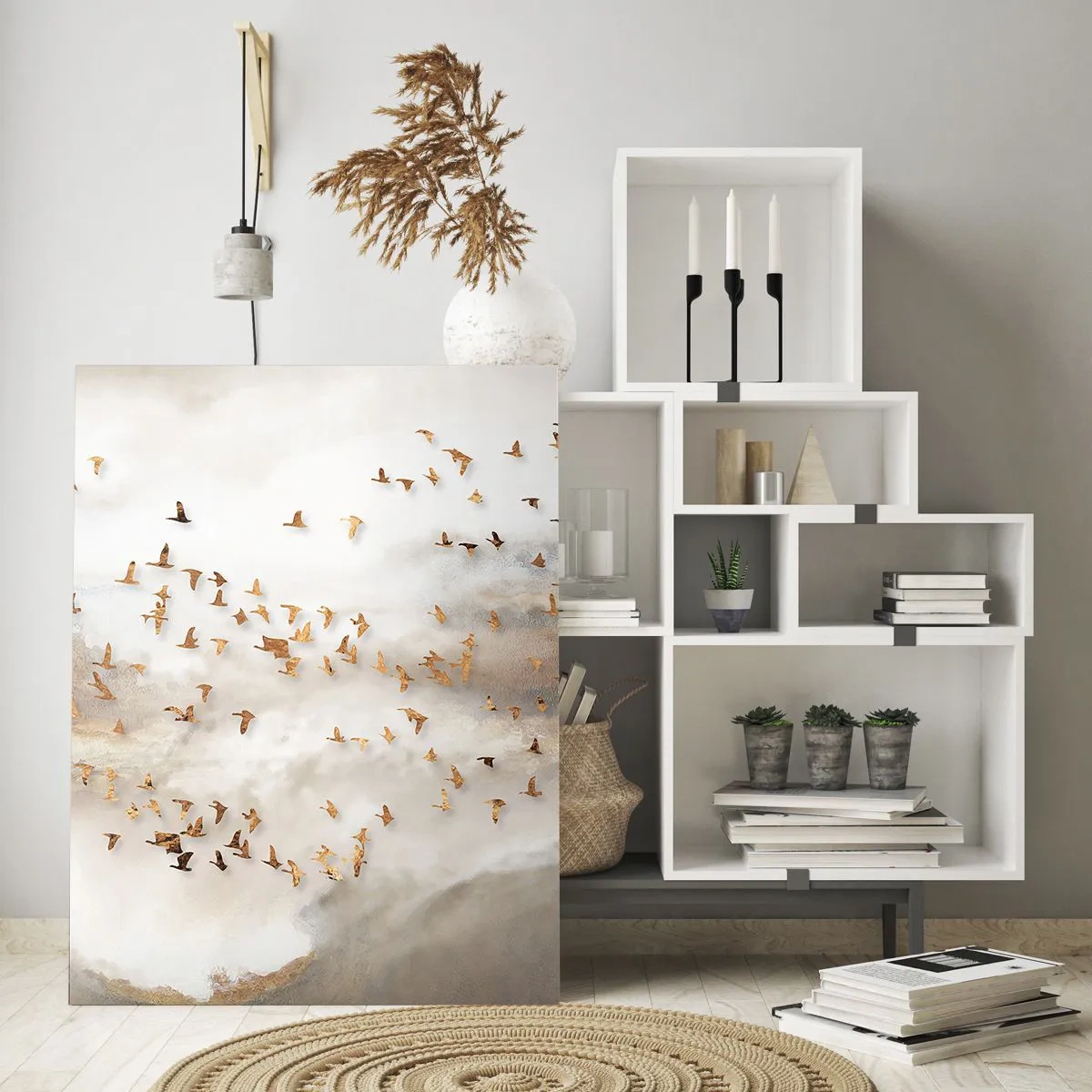 Quadro em vidro - Está na hora… - 50x70 cm