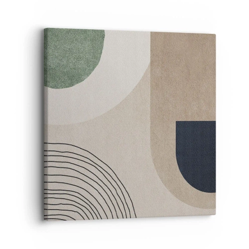 Quadro em tela - A gentileza do oval - 30x30 cm