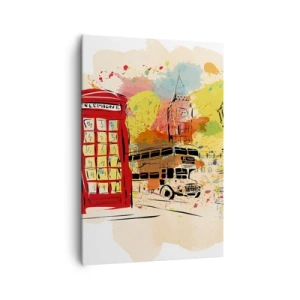 Quadro em tela - A cidade da variedade - 70x100 cm